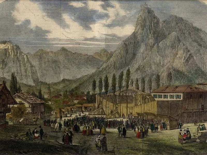1824-Carl Emil Doepler - Oberammergau Bühne